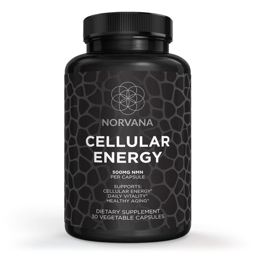 Norvana Cellular Energy bottle, 500 mg NMN per capsule, 30 vegetable capsules